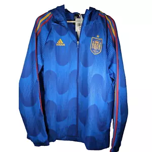 Spain España World Cup Soccer Football Windbreaker Jacket 2022 Adidas NWT Medium - Picture 1 of 9