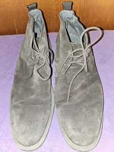 DESIGNER Calvin Klein F0388 Mens Jae Suede Boot DRK BROWN SUEDE LEATHER SZ 11.5 - Picture 1 of 8