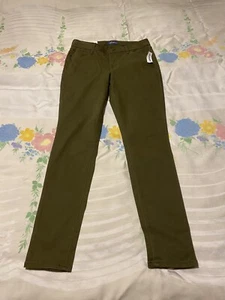 NWT Old Navy Rockstar Size 8 29x28 Brown Cotton Blend Skinny Jeans - Picture 1 of 10