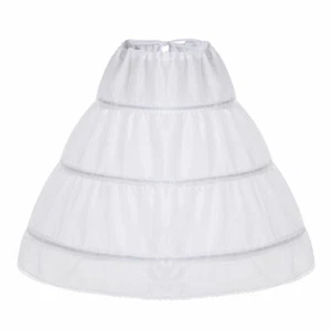 Kinder Reifrock Unterrock für Abendkleid Blumenmädchenkleid Hochzeit Petticoat - Bild 1 von 11