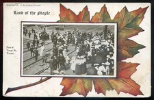 TORONTO Ontario Postcard 1912 Yonge Street Patriotic Maple Leaf by Cooper