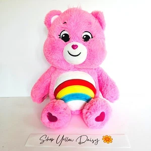 Peluche rosa Care Bears Cheer cuore arcobaleno 12" - 1162 - Foto 1 di 7