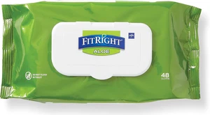 Fitright Aloe Personal Cleansing Cloth Wipes, Scented, 576 Count, 8 X 10 Inch Ad - Picture 1 of 3