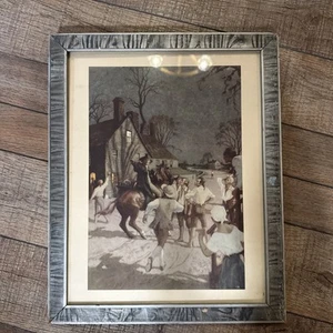 Print & Framr Paul Revere Gives the Alarm to the Countryside 1775 USA On Shelf - Picture 1 of 13