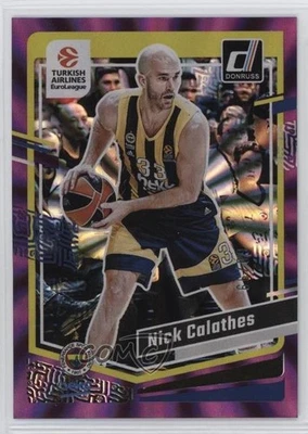 2023-24 Panini Donruss EuroLeague Purple Laser /99 Nick Calathes #74 - Image 1 of 2