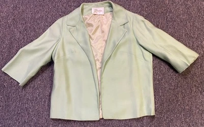 1960s Renlyn Seafoam Green Three Piece Suit With Sequins Size XS-S - Image 1 of 4