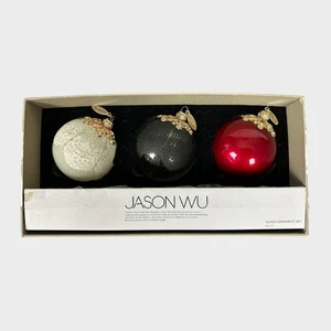 Jason Wu Glass Ornament Set of 3  - Picture 1 of 10