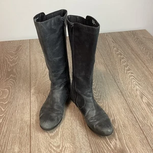 Botas de montar altas Born para mujer zapatos talla 7,5 cremallera negras - Imagen 1 de 10
