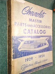 1929-1954 CHEVROLET CAR AND TRUCK PARTS BOOK / ORIGINAL CATALOG BEL AIR PICKUP+ - Picture 1 of 13