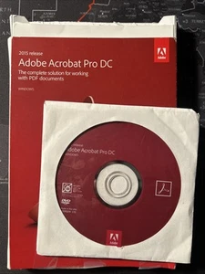 Adobe Acrobat Pro Full Version DVD/Windows, Permanent License For 2 PCs - Picture 1 of 2