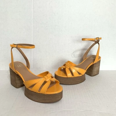 Vince Camuto Freesie Mango Sorbet  Block Heel Platform Strappy Sandal Size 6 - Image 1 of 4