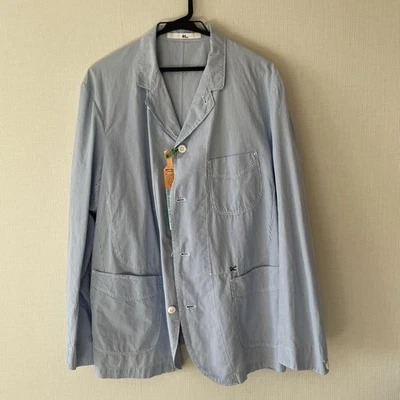 Chaqueta Camisa 45R Algodón Rayas, Talla 5, Hecha en Japón, Usada Foto 1 de 4