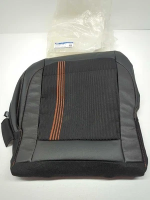 New OEM Ford LH Lower Front Seat Cover 2018-2022 EcoSport Black Orange Leather  - Image 1 of 4