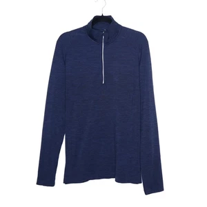 LULULEMON Vent Tech Half Zip Mineral Blue Langarm Pullover Active Herren L - Bild 1 von 14