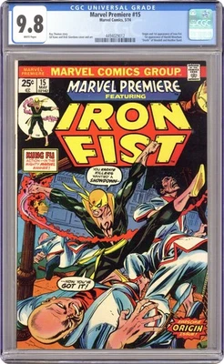 Marvel Premiere #15 CGC 9.8 1974 4494029012 1st app. and origin Iron Fist - Image 1 of 2
