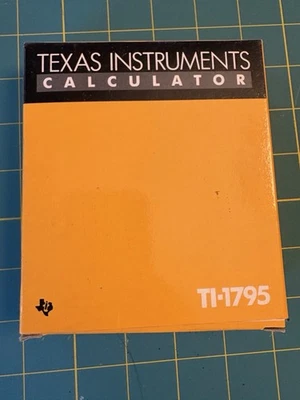 Texas Instruments TI-1795 Simple Desktop Calculator NEW IN BOX Manual - Image 1 of 4