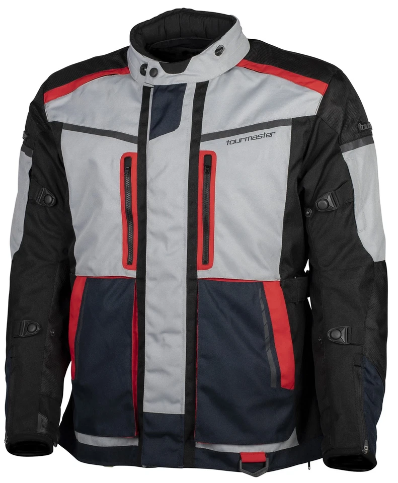 Tourmaster Transition Mens Textile Motorcycle Jacket Navy/Red MD - Image 1 of 1