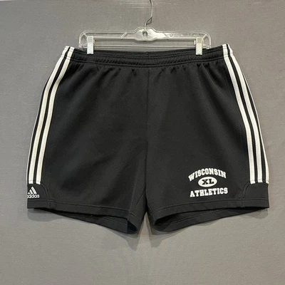 Pantalones Cortos de Atletismo Wisconsin Vintage Para Mujer XL Negro Fútbol Correr 6” Entrepierna Foto 1 de 4