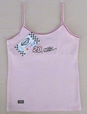 Camiseta sin mangas Tony Stewart NASCAR vintage #20 cami para mujer - nueva con etiquetas - rosa Foto 1 de 2