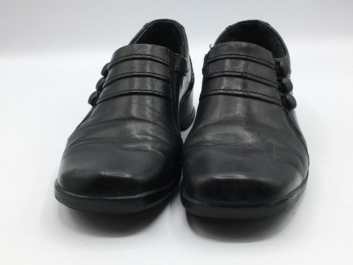 Scarpe basse CLARKS da donna nere in pelle 6 5 M ben ammortizzate