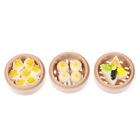 1X Dollhouse Miniatures Chinese Food Steamed Buns Dim Sum Basket Supplym Pfa Bii