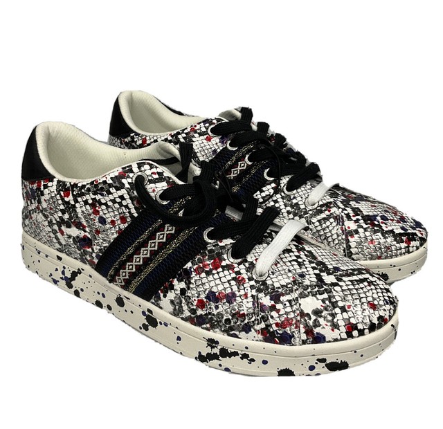  Desigual Zapatillas de mujer, Negro, 6.5 : Ropa, Zapatos y  Joyería