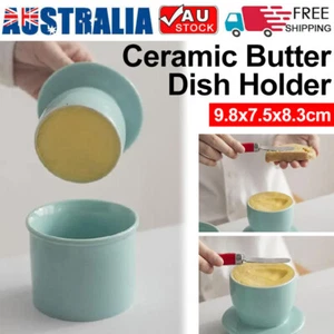 Butter Lovers Butter-Bell Crock with Lid French Ceramic Butter Dish Hol - Picture 1 of 6