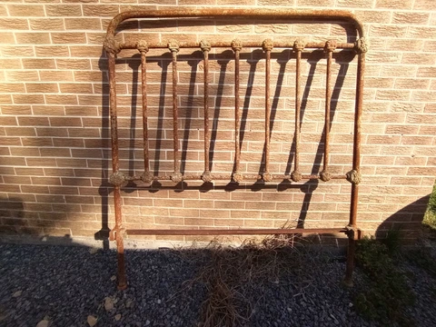Solid cast iron twin headboard Cover
