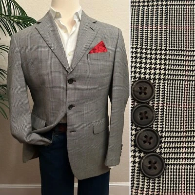 CHAQUETA BLAZER RALPH LAUREN TALLA 40 PRÍNCIPE DE GALES ABRIGO DEPORTIVO CUADROS GLEN Foto 1 de 4