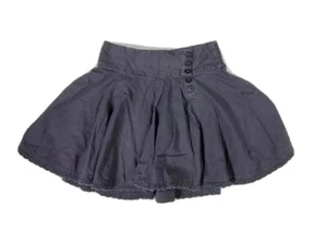 H&M Girls Black High Waist Cotton Flare Mini Skirt Size 4-5Y EUC - Picture 1 of 3