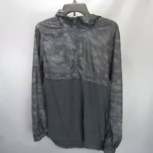 Felpa a vento Under Armour nera mimetica anorak uomo taglia S aderente small - Foto 1 di 13