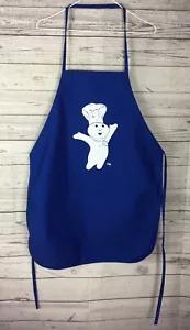 Pillsbury Doughboy Blue White Arms up Apron POPPIN FRESH General Mills New - Picture 1 of 5