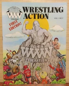 WWWF WRESTLING ACTION MAGAZINE VOL. 1 NO. 1 OFFICIAL WWF BILLY GRAHAM - Picture 1 of 2