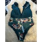 Cushe Ladies Two Piece High Rise Bathing Suit Sz (M)  New With Tags