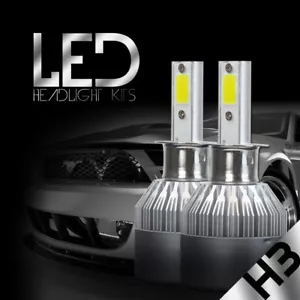 White 388W 38800LM H3 LED Fog Lights Bulbs Headlight Lamp Conversion Kit 6000K - Picture 1 of 12