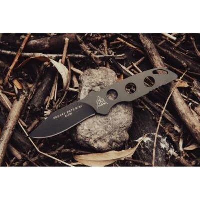 TOPS Sneaky Pete Mini Cuchillo Fijo 2.5" 1095HC Acero Una Pieza Hoja de Construcción Foto 1 de 4