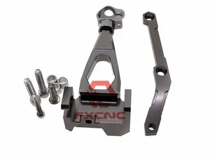 For Yamaha MT-09 FZ-09 2013-19 Steering Damper Bracket Kit Mounting Holder Gray - Picture 1 of 9
