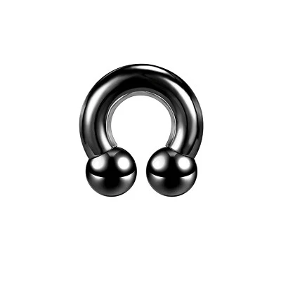 1 Pc Stainless Steel Horseshoe Nose Ring Large Size Septum Piercing Ear Piercing - Image 1 of 4