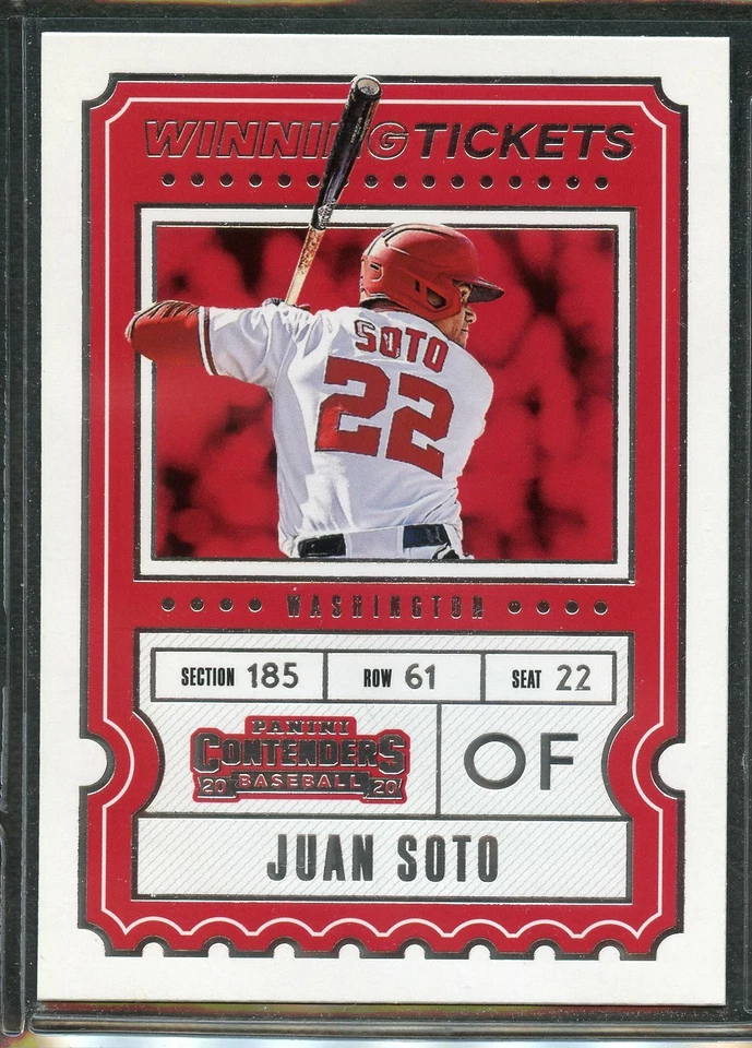2020 Panini Contenders Winning Tickets - #WT-12 - Juan Soto - Nationals - Image 1 of 1