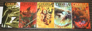 Godzilla Here There Be Dragons II Sons of Giants #1-5 COMPLETE SET ALL As, 1sts - Picture 1 of 1