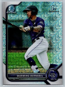 2022 Bowman #BCP-46 Warming Bernabel Chrome Prospects Mojo Refractor Rockies - Picture 1 of 2