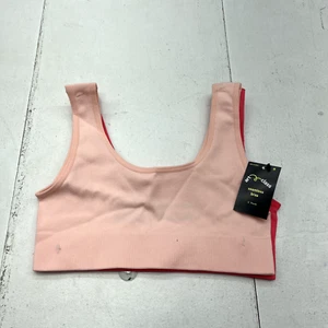 Art Class Pink & Coral 2 Pack Seamless Bra Girls Size Medium NEW - Picture 1 of 5