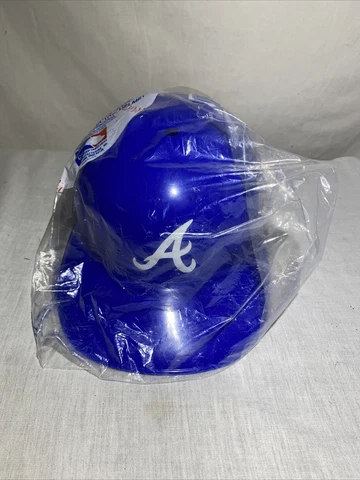 Vintage NOS Atlanta Braves MLB Blue Souvenir Giveaway Baseball Helmet Cover