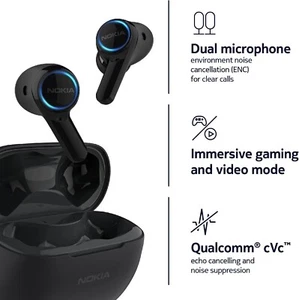 Nuevos Auriculares Nokia Clarity Pro Inalámbricos Bluetooth, ENC/ANC - Imagen 1 de 9
