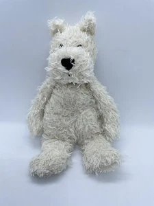 JELLYCAT Scotty Dog Rare Small 28cm Cream Red Tartan Collar Retired Comforter - Picture 1 of 8