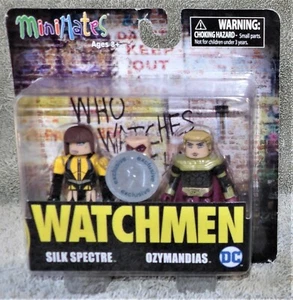 MINIMATES DC COMICS WATCHMEN 2017 SILK SPECTRE & OZYMANDIAS SET TRU EXCLUSIVE - Picture 1 of 7