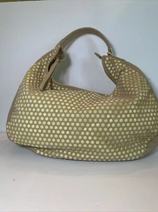 Charming Charlie Tan & Yellow Buttercup Perforated Hobo Handbag - Picture 1 of 9