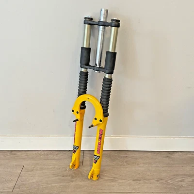 26" Noleen Racing Chubby LT Dual Crown Fork Vintage Retro 9 x 1 1/8 Steerer Disc - Image 1 of 4