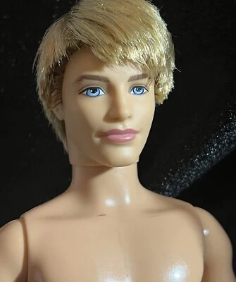Blonde Ken-articulated arms-Rooted Hair-Mattel Barbie doll-Nude for OOAK-O-6 - Image 1 of 3