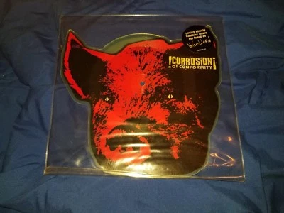 Corrosion of conformity COC King Of Rotten Pig Shaped Picture Disc hype sticker Foto 1 de 3
